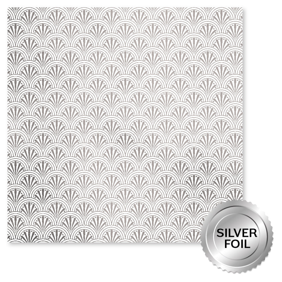 Wedding Joy Foil Silver D 12 x 12 Paper (6 pc Bulk Pack) 34545
