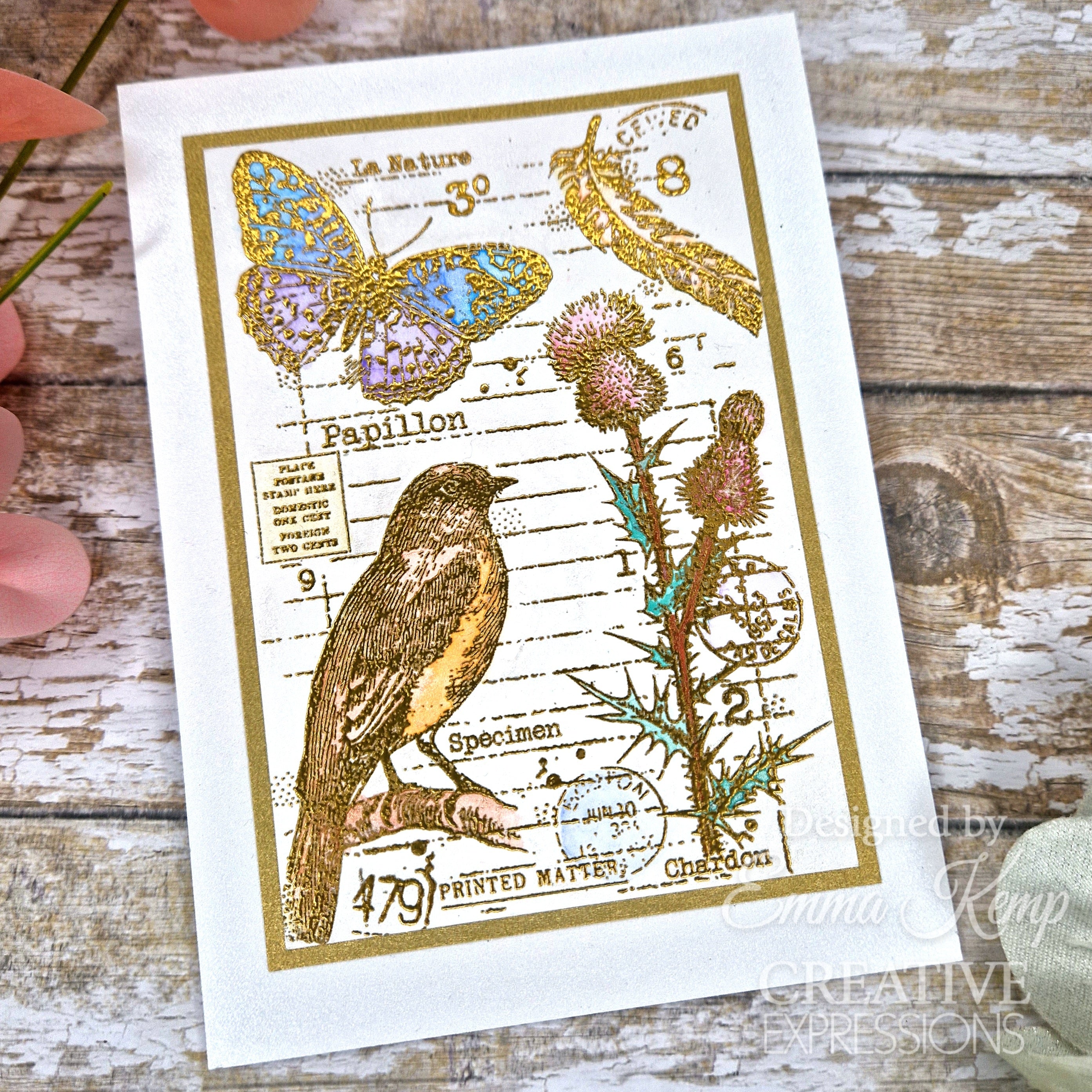 Woodware Clear Singles Nature Page 4 in x 6 in Stamp Set