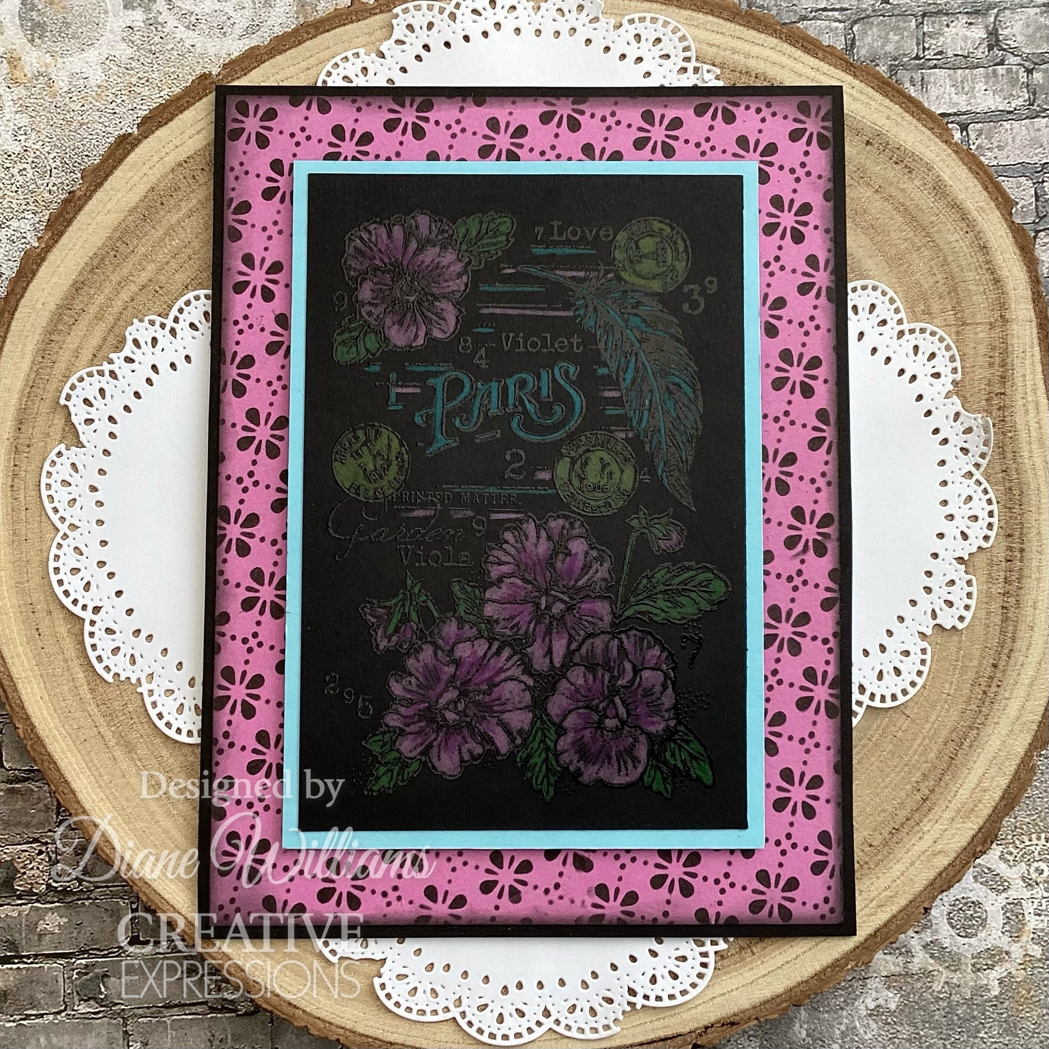 Woodware Organic 6 in x 6 in Stencil