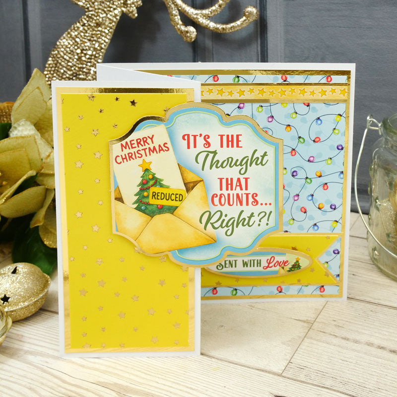 Christmas Crackers Foiled Edge-to-Edge Cardstock