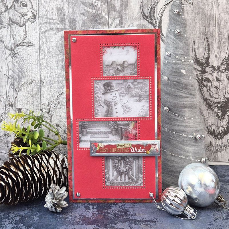 An Artist's Garden at Christmas Printed Parchment