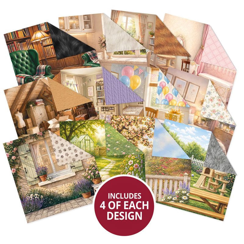 Brilliant Backgrounds - Cat Tales 8" x 8" Paper Pad