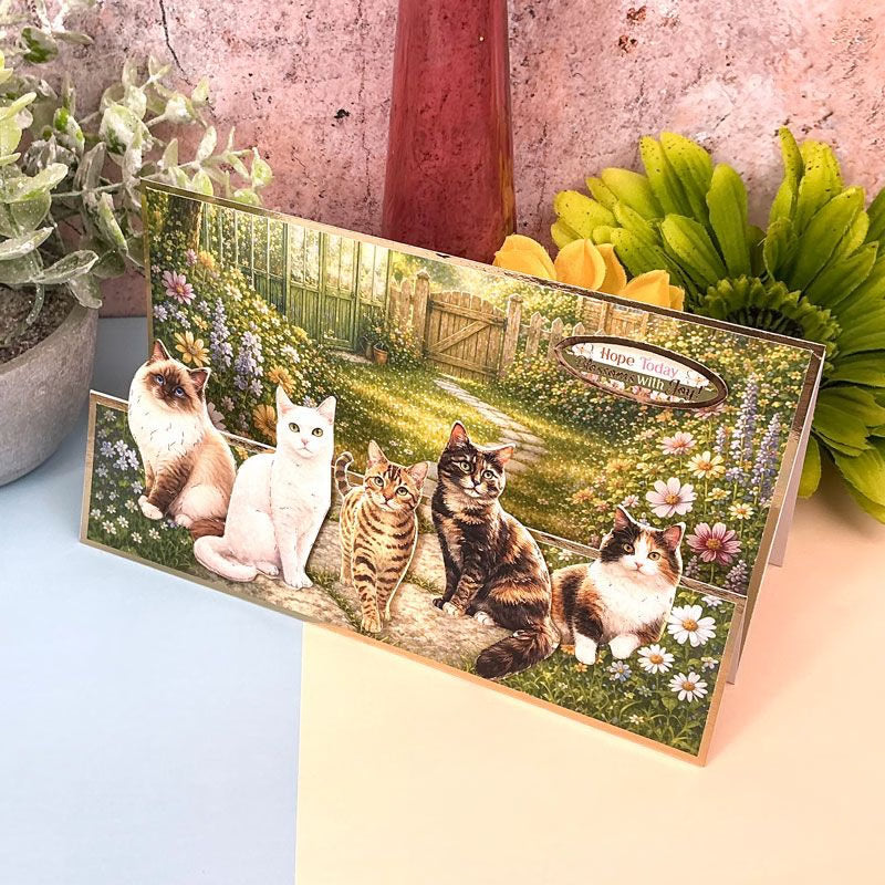 Brilliant Backgrounds - Cat Tales 8" x 8" Paper Pad