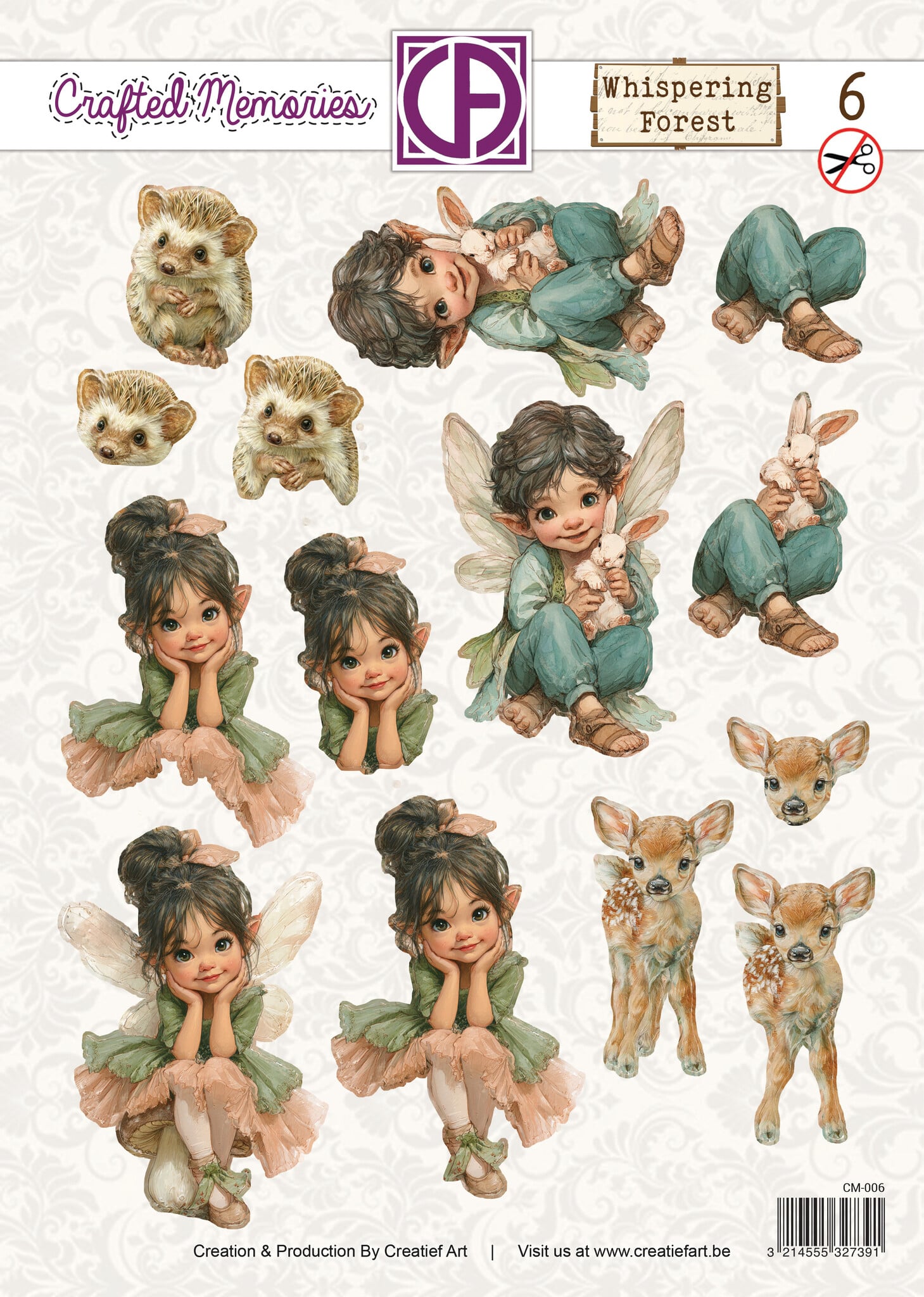Creatief Art - 3D Die-Cut Sheet - Whispering Forest 06