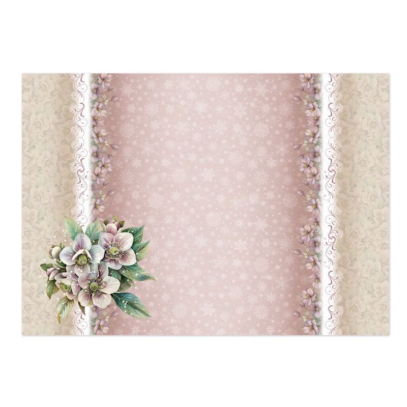 Christmas Roses Luxury Topper Set