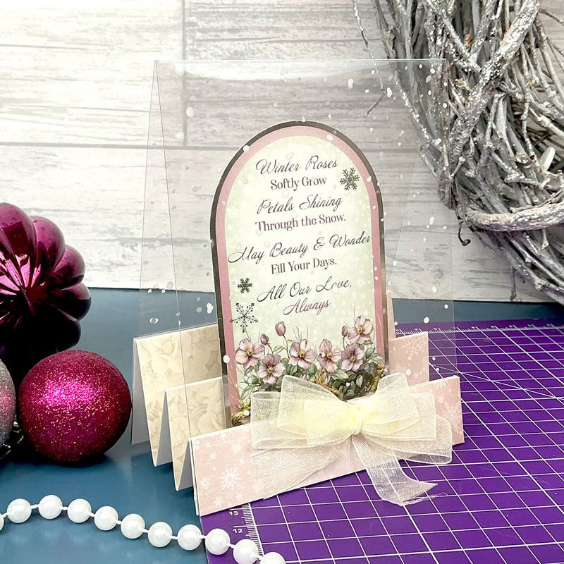 Christmas Roses Luxury Topper Set