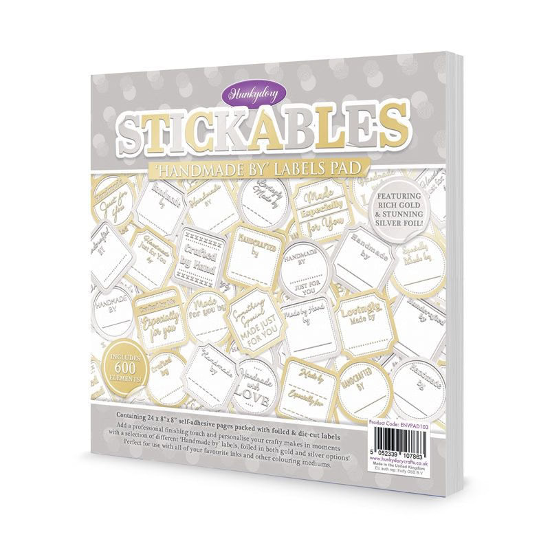 Stickables Handmade By Labels Pad