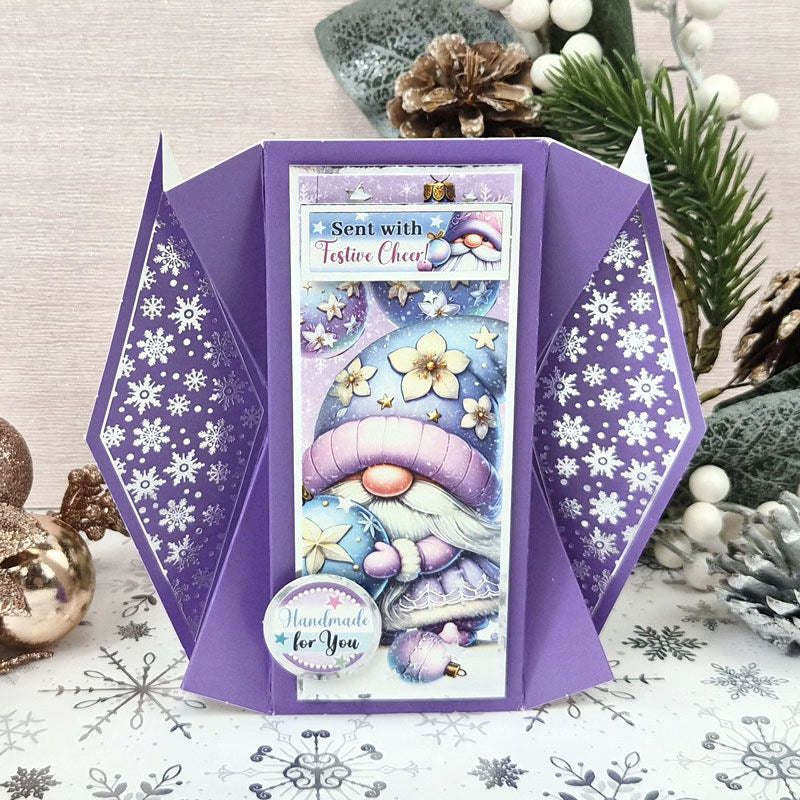 Festive Foiled Fan Card Blanks