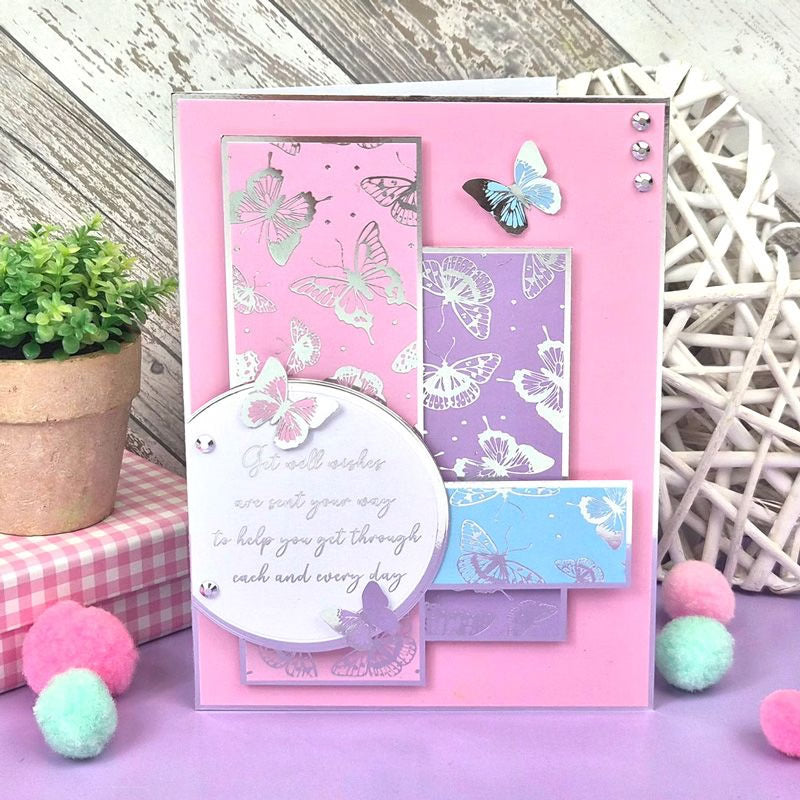 Fancy Foiled Paper Pad - Stunning Silver