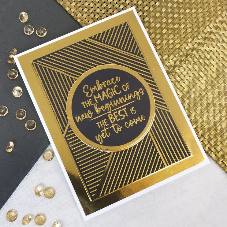 For the Love of Stamps - Geometric Lined Background