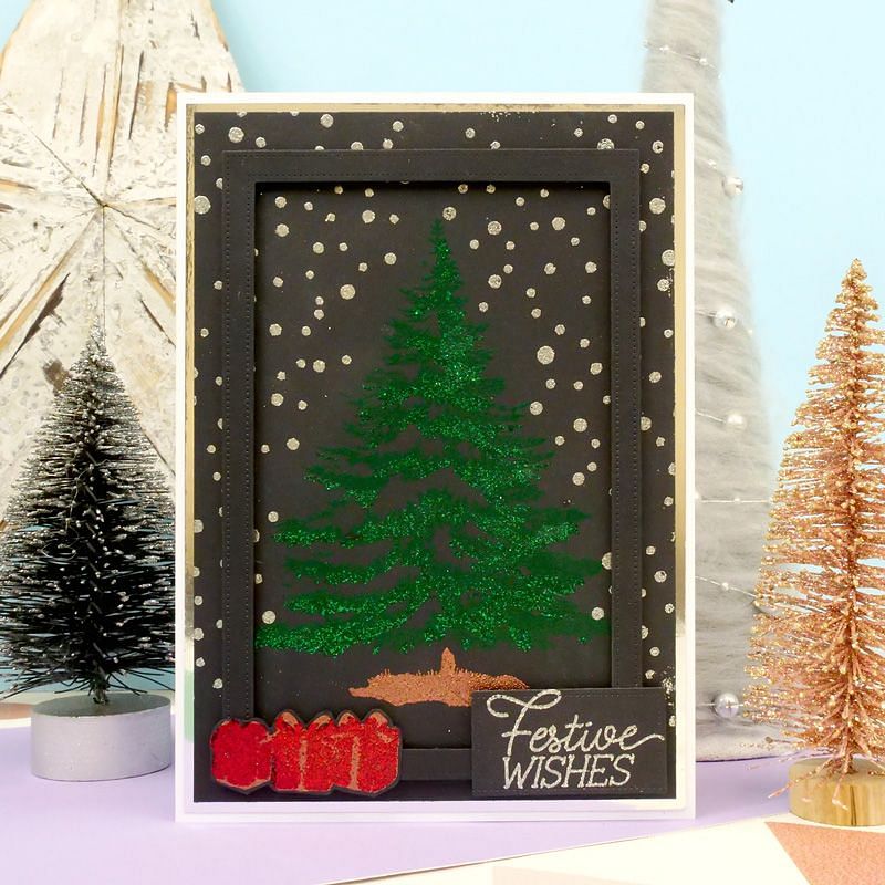 For the Love of Stamps - Layering Christmas Tree