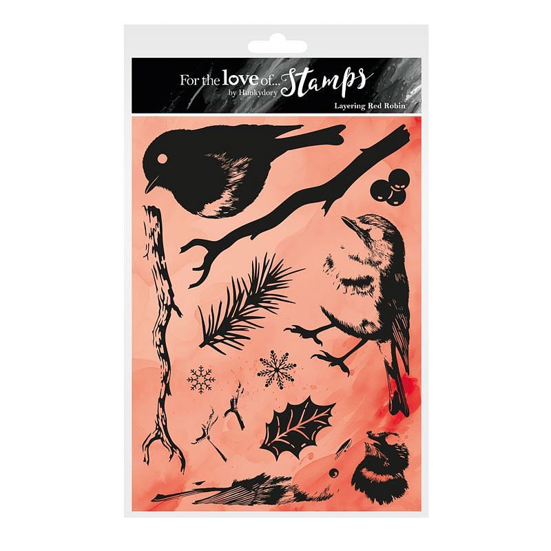 For the Love of Stamps - Layering Red Robin