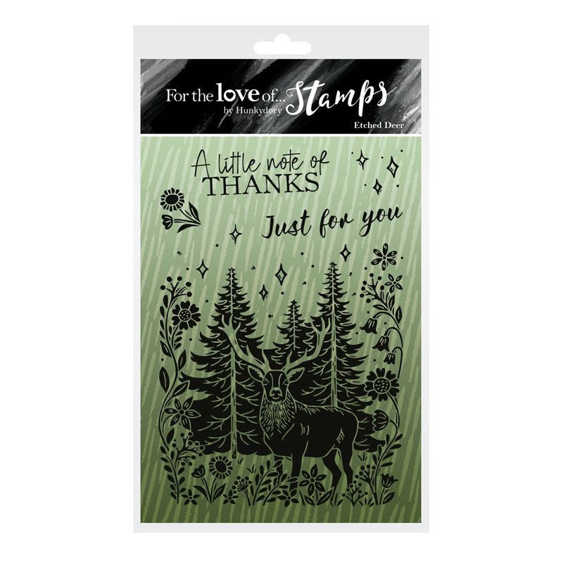 For the Love of Stamps - Etched Deer