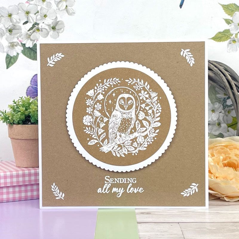 For the Love of Stamps - Etched Owl