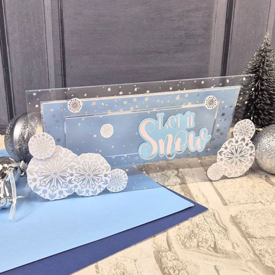 Snowfall Acetate Card Blank Essentials