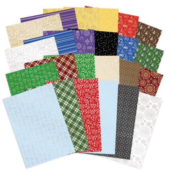 Matt-tastic Festive Foiled Edge-to-Edge Cardstock Megabuy