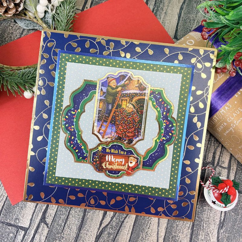 Golden Oldies - Festive Senior Moments Foiled Edge-to-Edge Cardstock