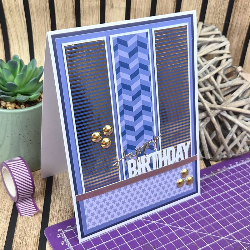 Mat & Layer Paper Pads - Blue Tones - Rich Gold