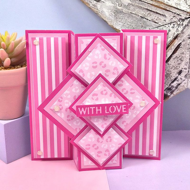 Mat & Layer Paper Pads - Pink Tones - Stunning Silver
