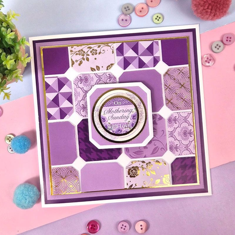 Mat & Layer Paper Pads - Purple Tones - Rich Gold