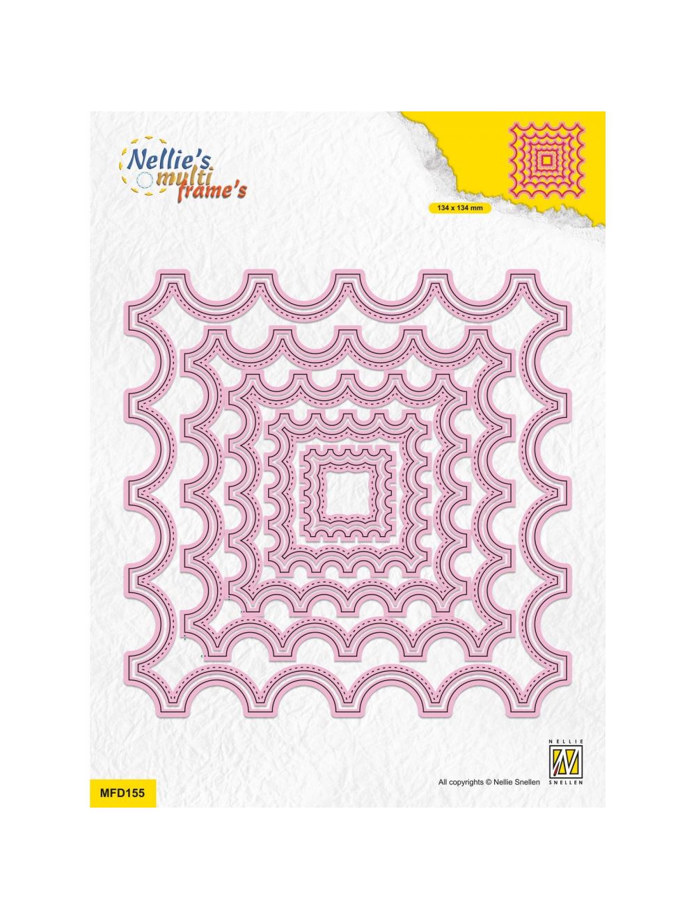 Nellie Snellen • Multi Frame Die Square 5pieces