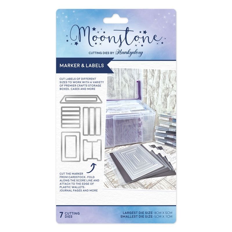 Moonstone Dies - Marker & Labels