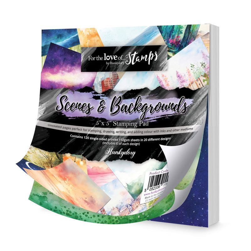 For the Love of Stamps - Scenes & Backgrounds Stamping Paper Pad