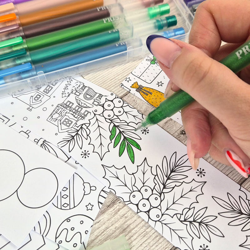 Christmas Colouring & Doodling Bookmarks