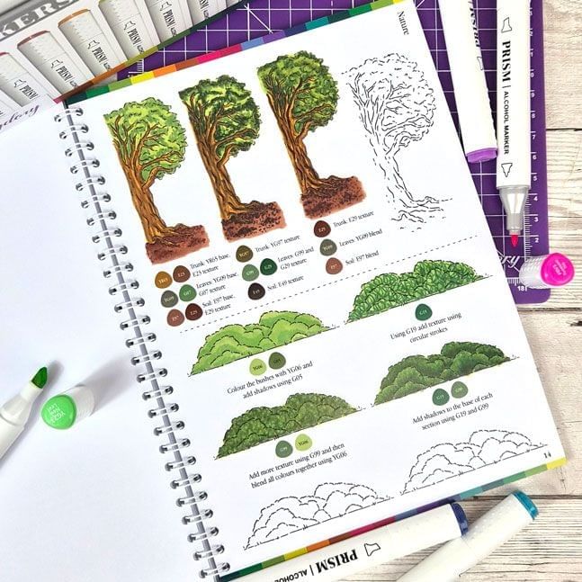 Prism Alcohol Markers Workbook - Vol. 1