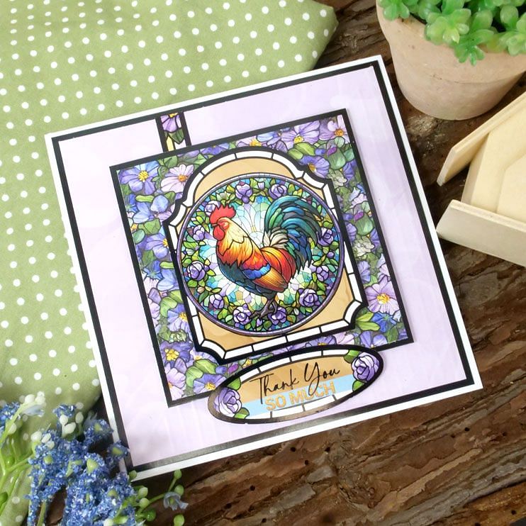 Stained Glass Wonderful Wildlife Adorable Scorable Selection