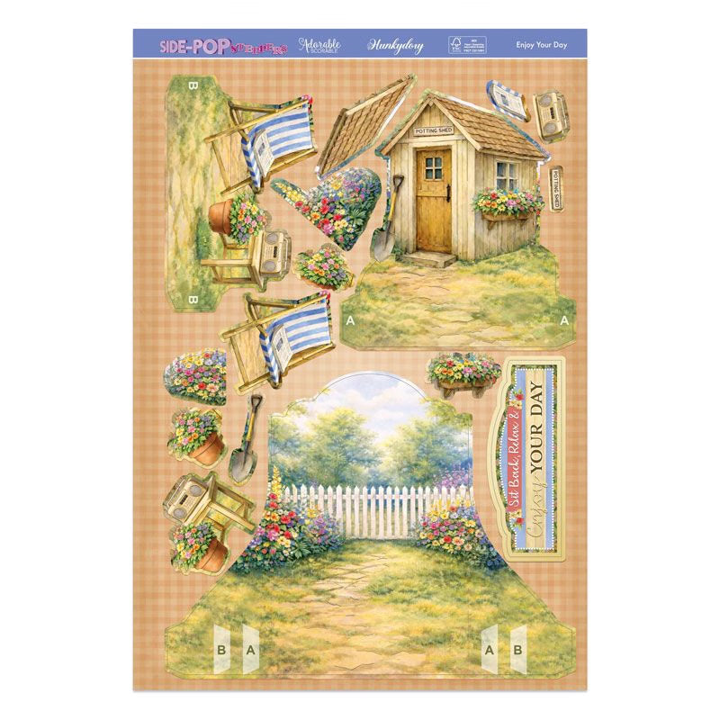 Side-Pop Stepper Card - Enjoy Your Day