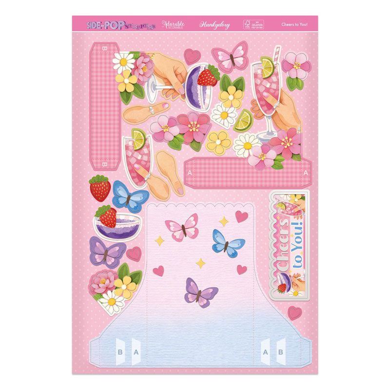 Side-Pop Stepper Card - Cheers to You!