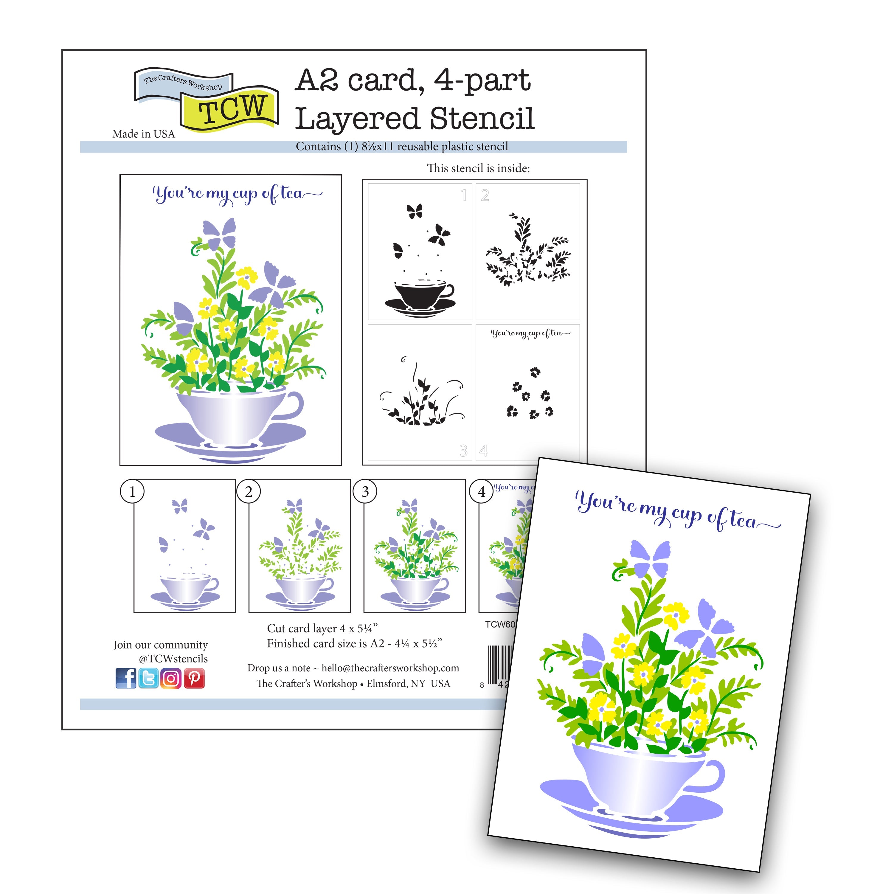 The Crafters Workshop Layered Cup of Tea