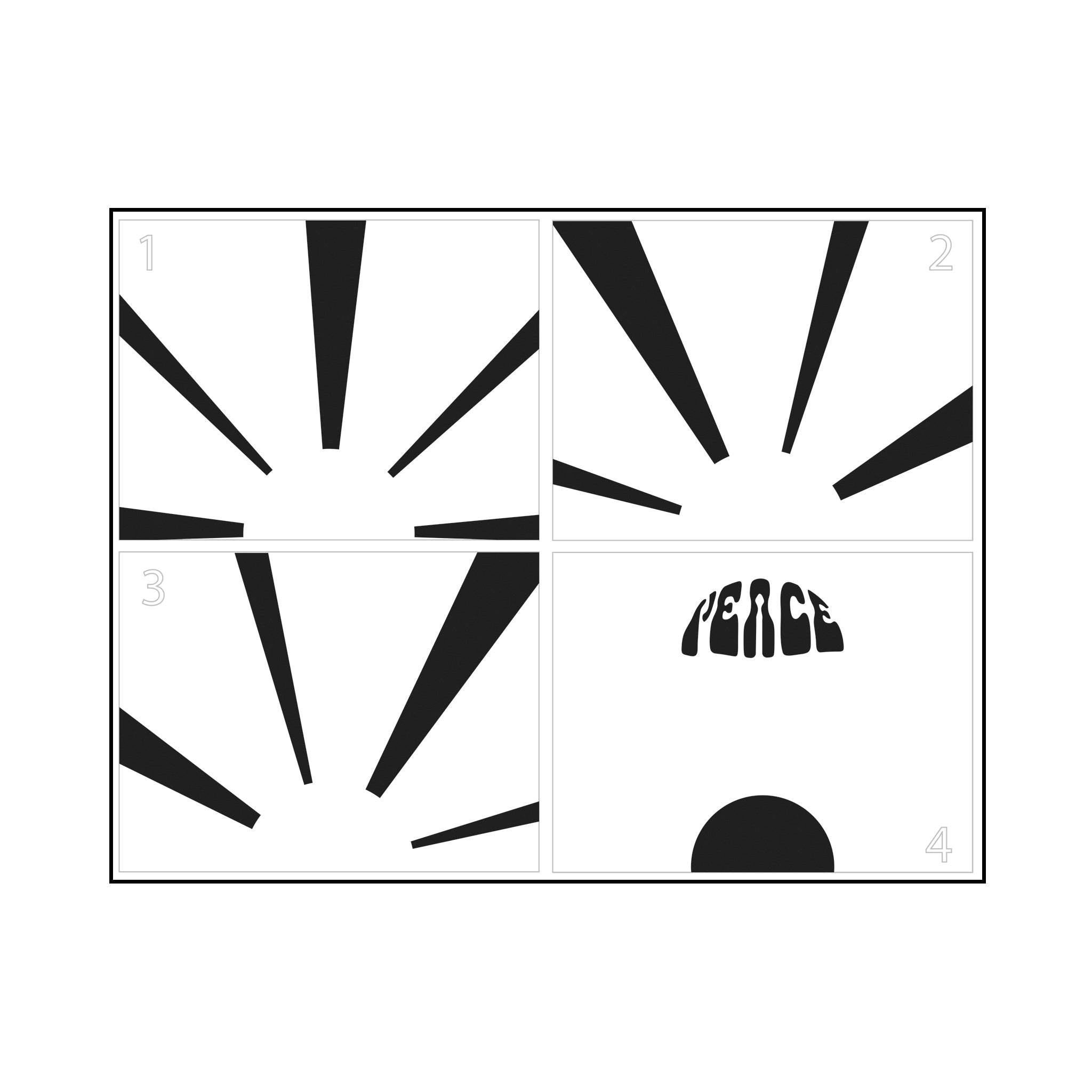 The Crafters Workshop Layered Peace Sunrays