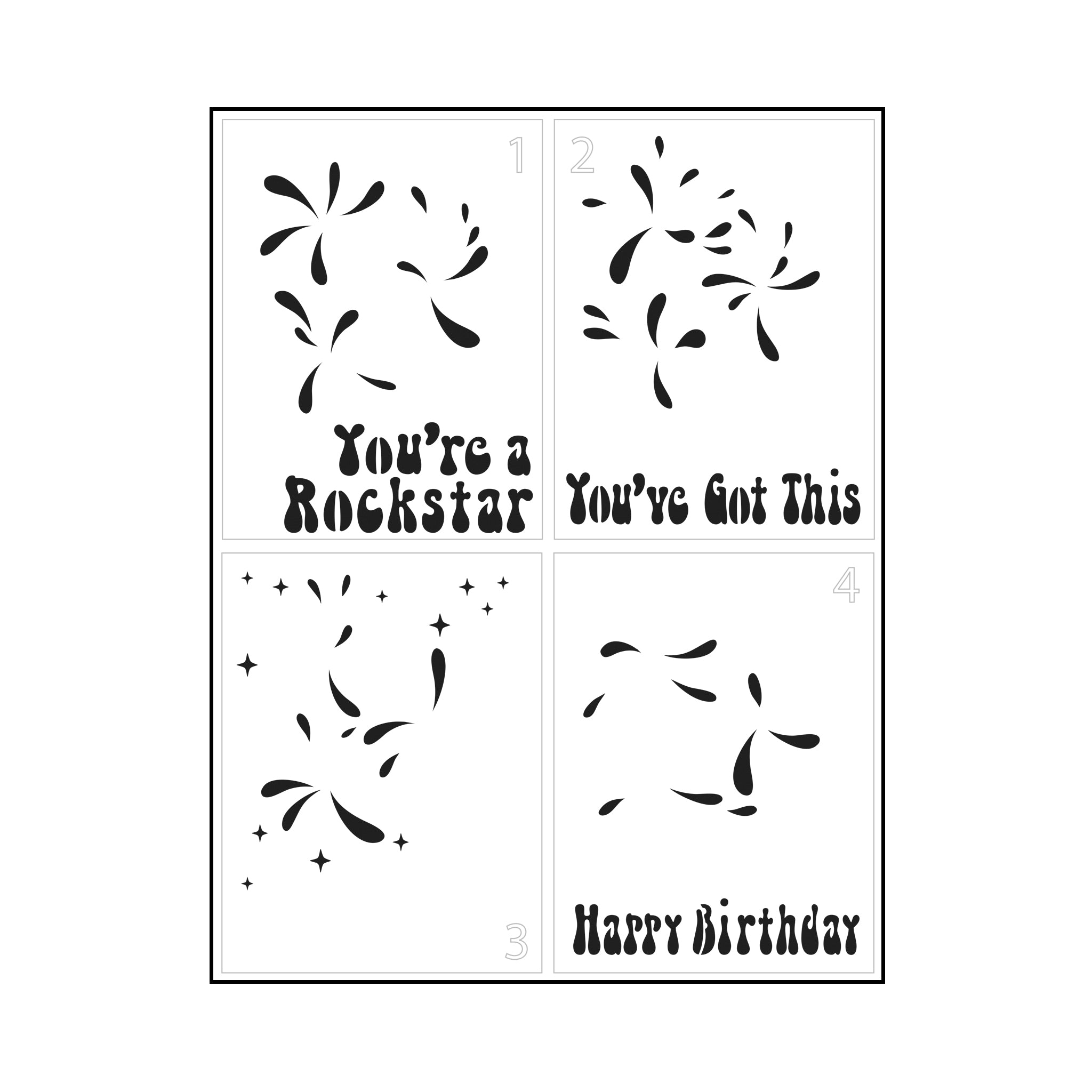 The Crafters Workshop Layered Groovy Flowers