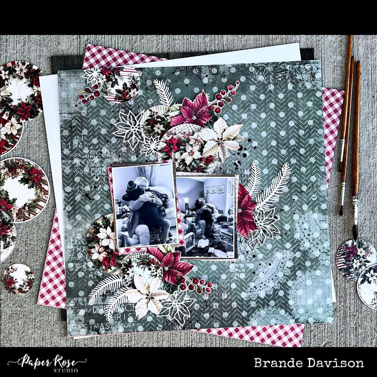 Christmas Holly Embossed Die Cuts 35163