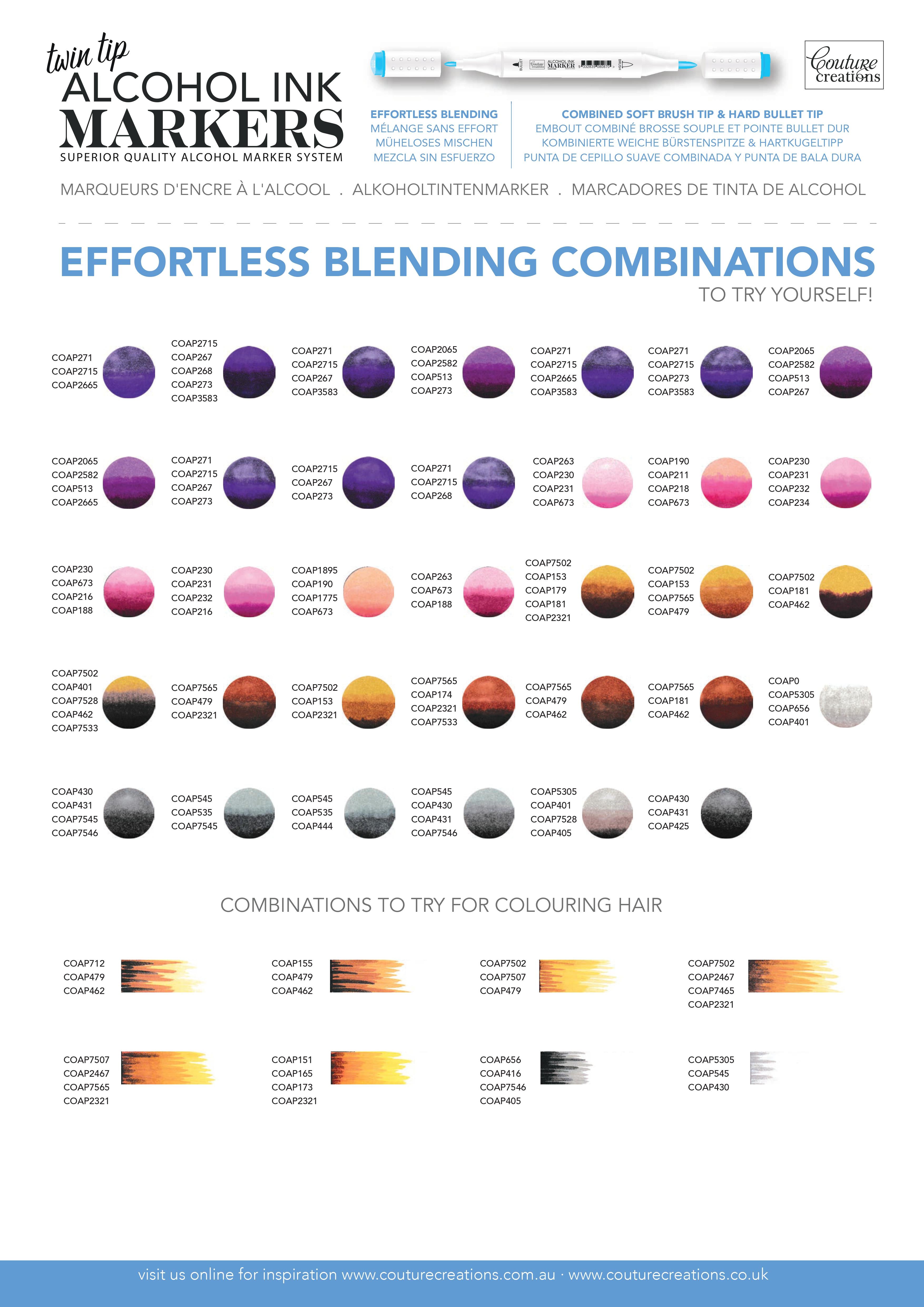 Twin Tip Alcohol Ink Marker - Purples & Pinks