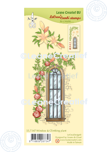 Lecreadesign Combi Clear Stamp Window With Climbing Plant