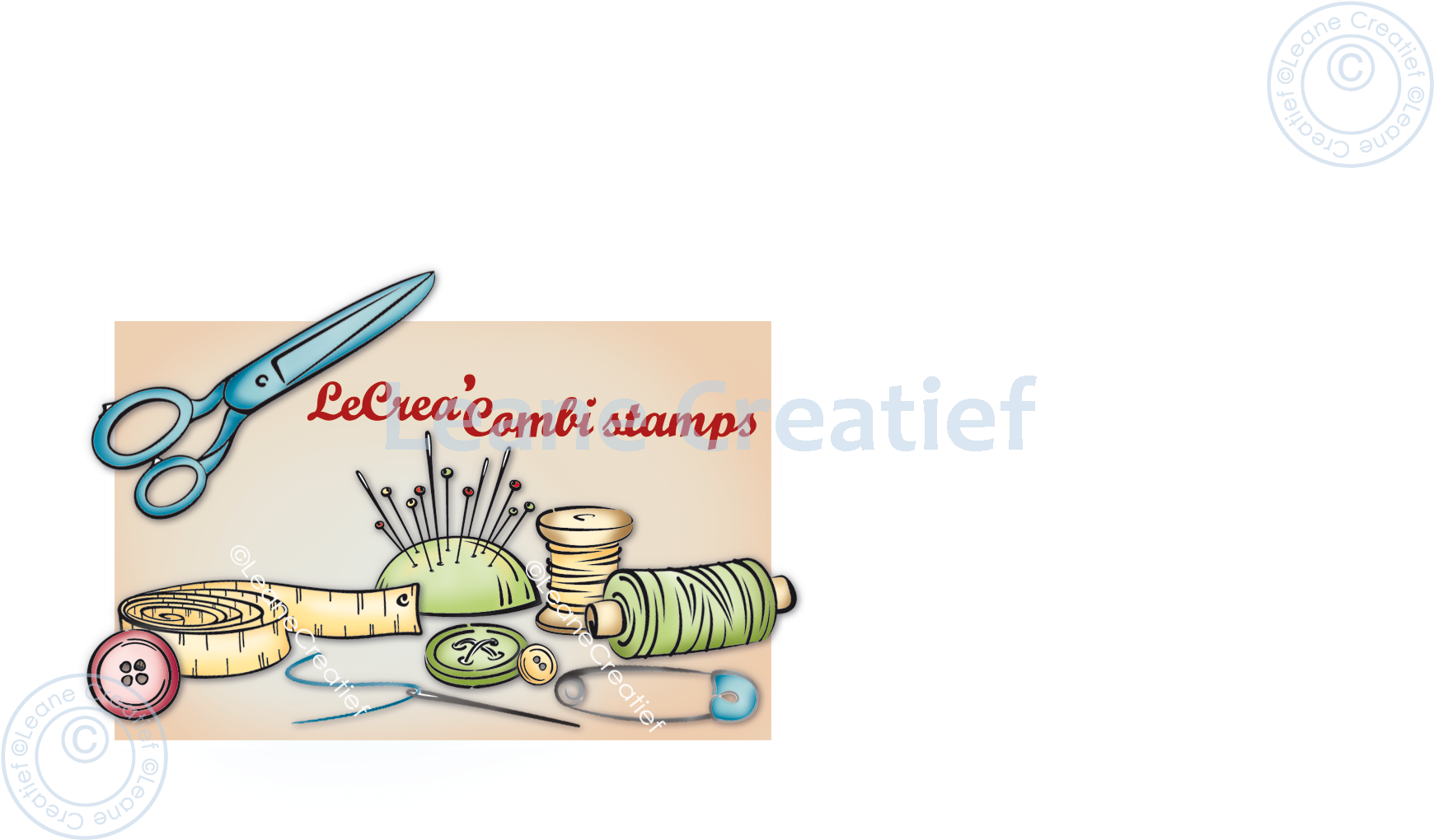 Lecreadesign Combi Clear Stamp Sewing Knitting & Crochet