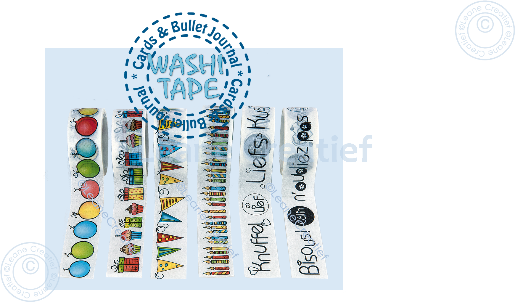 Washi Tape Candles 20mm x 5m