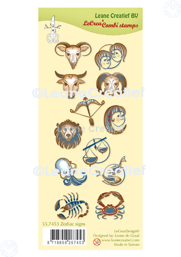 LeCreaDesign Combi Clear Stamp Zodiac Signs