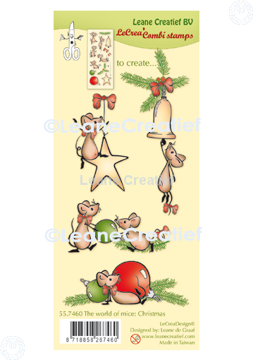 LeCreaDesign Combi Clear Stamp The World Of Mice Christmas