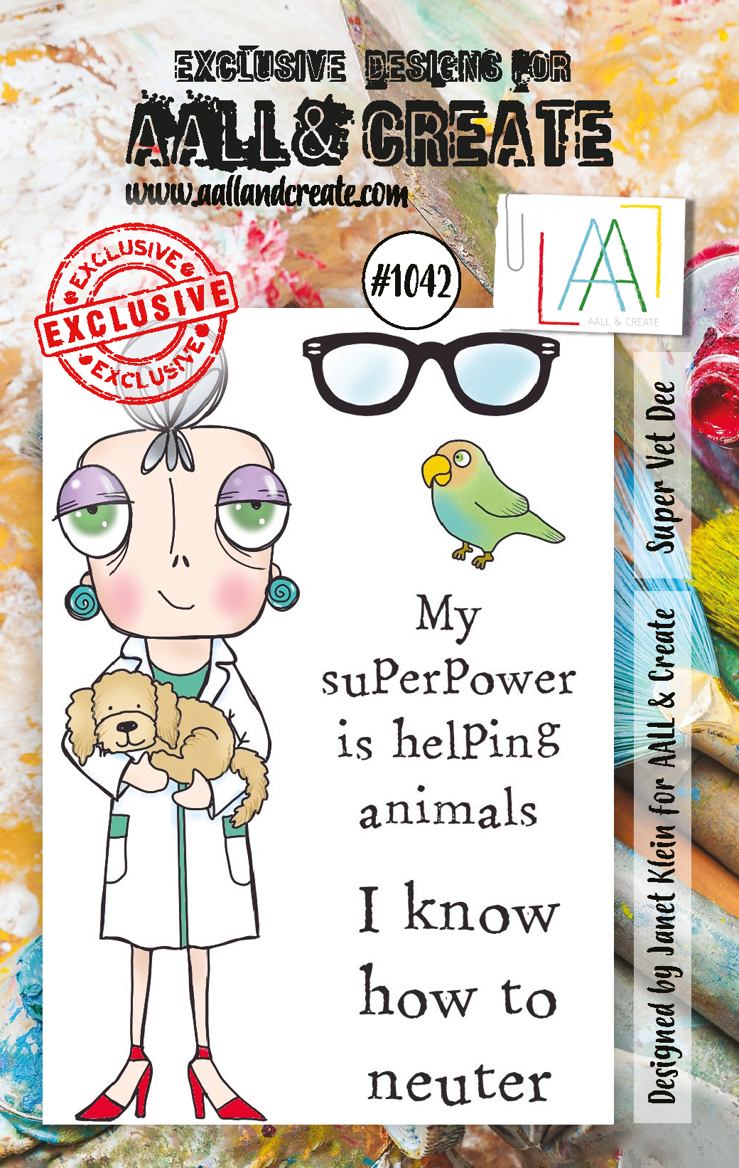 AALL and Create A7 Stamp Set - 1042 - Super Vet Dee