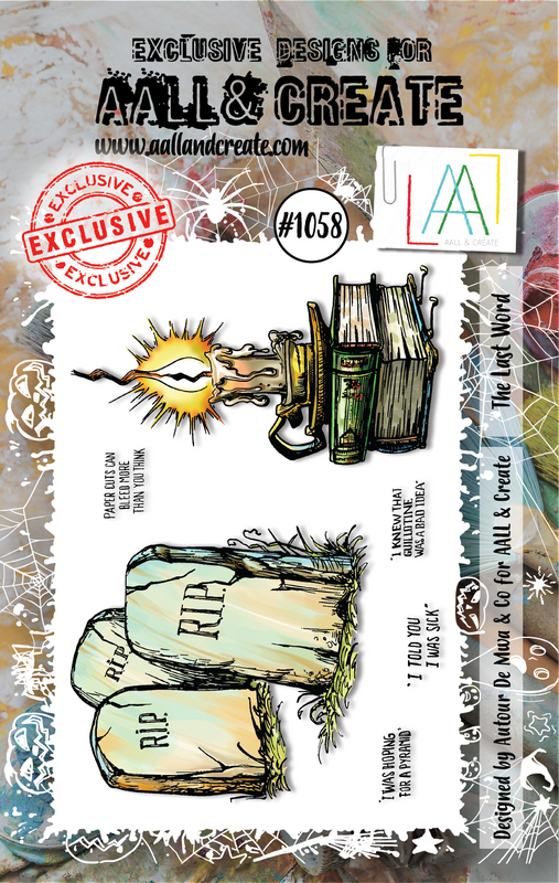 AALL and Create #1058 - A7 Stamp Set - The Last Word