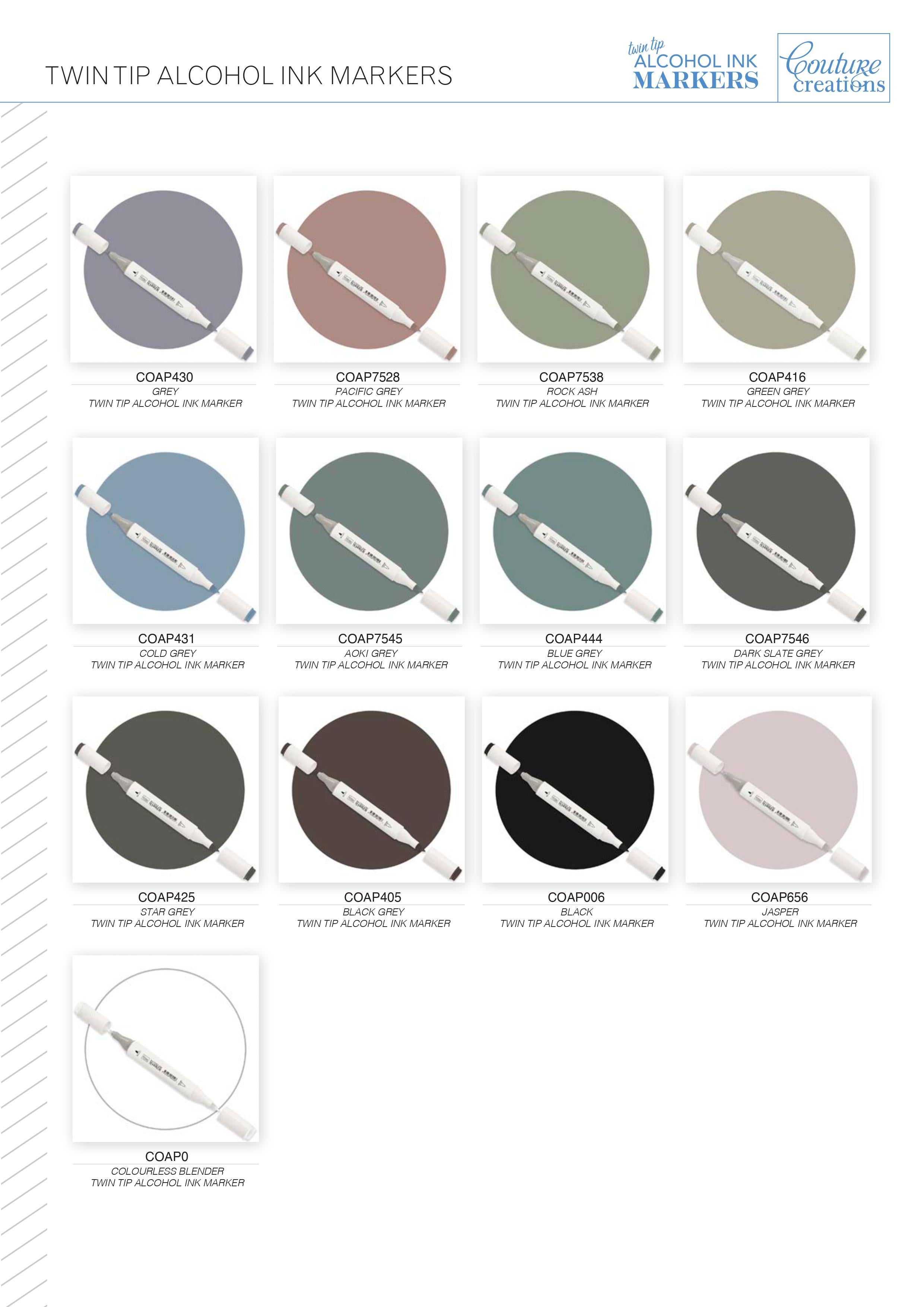 Twin Tip Alcohol Ink Marker - Purples & Pinks