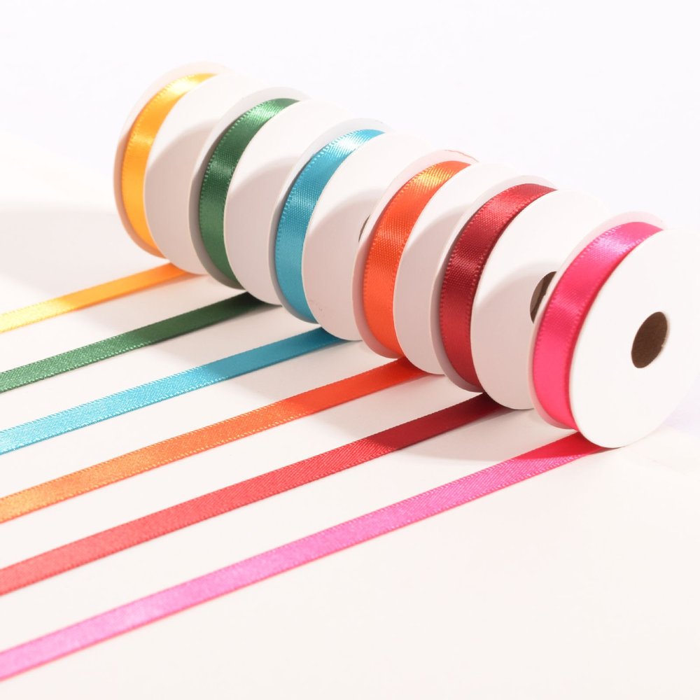 Vaessen Creative Satin Ribbon 6 Colours 6mmx2m Summer