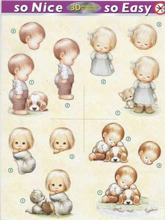 Morehead So Nice and Easy (4) - Girl and Kitty, Boy and Puppy