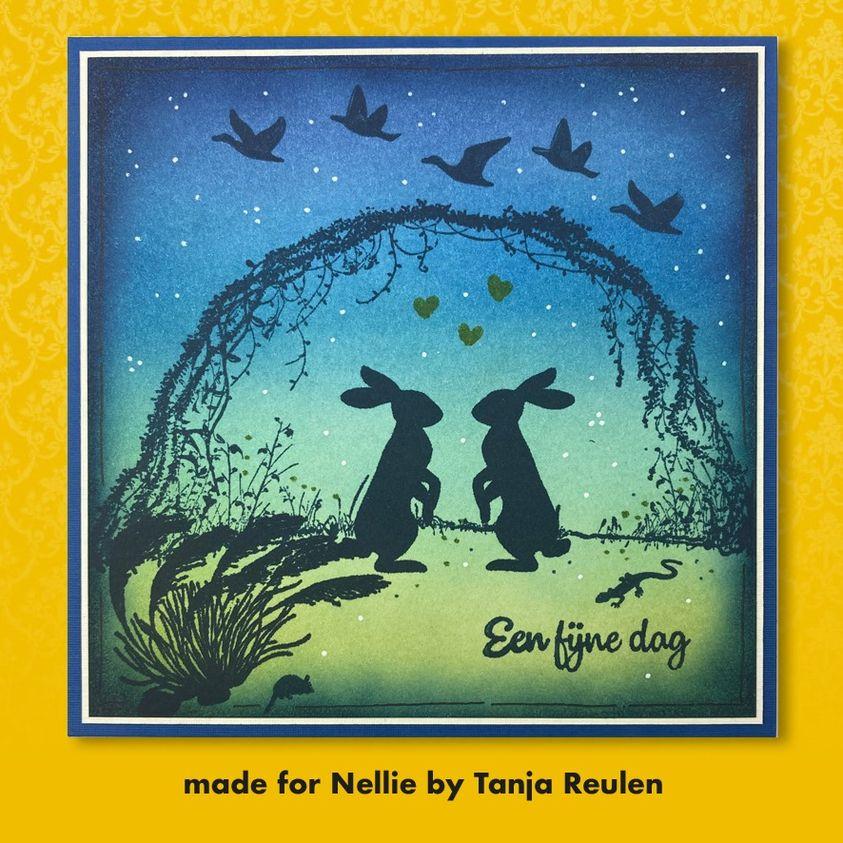 Clear Stamp Silhouette Floral Bow