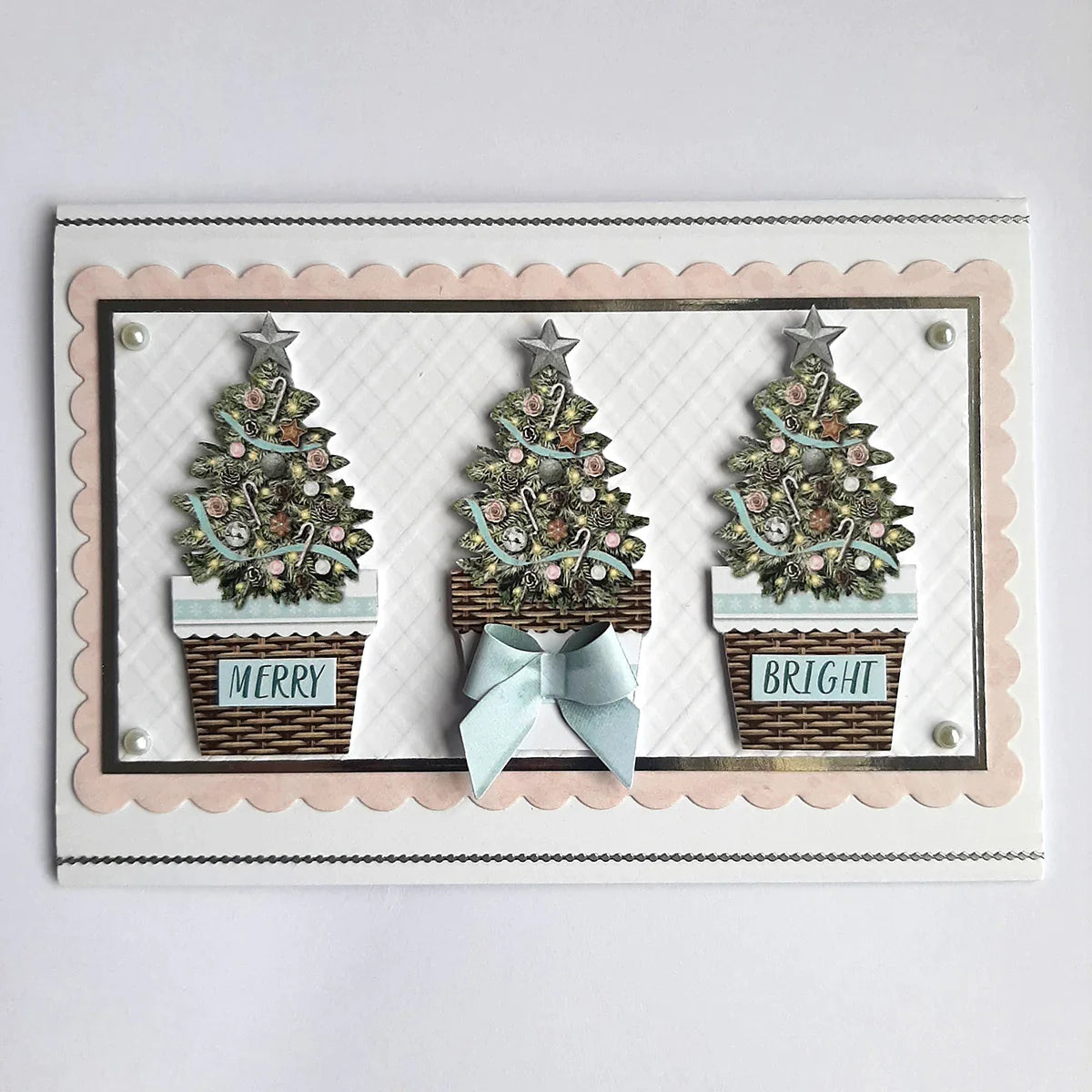 Christmas Flower Pots Card Making Kit