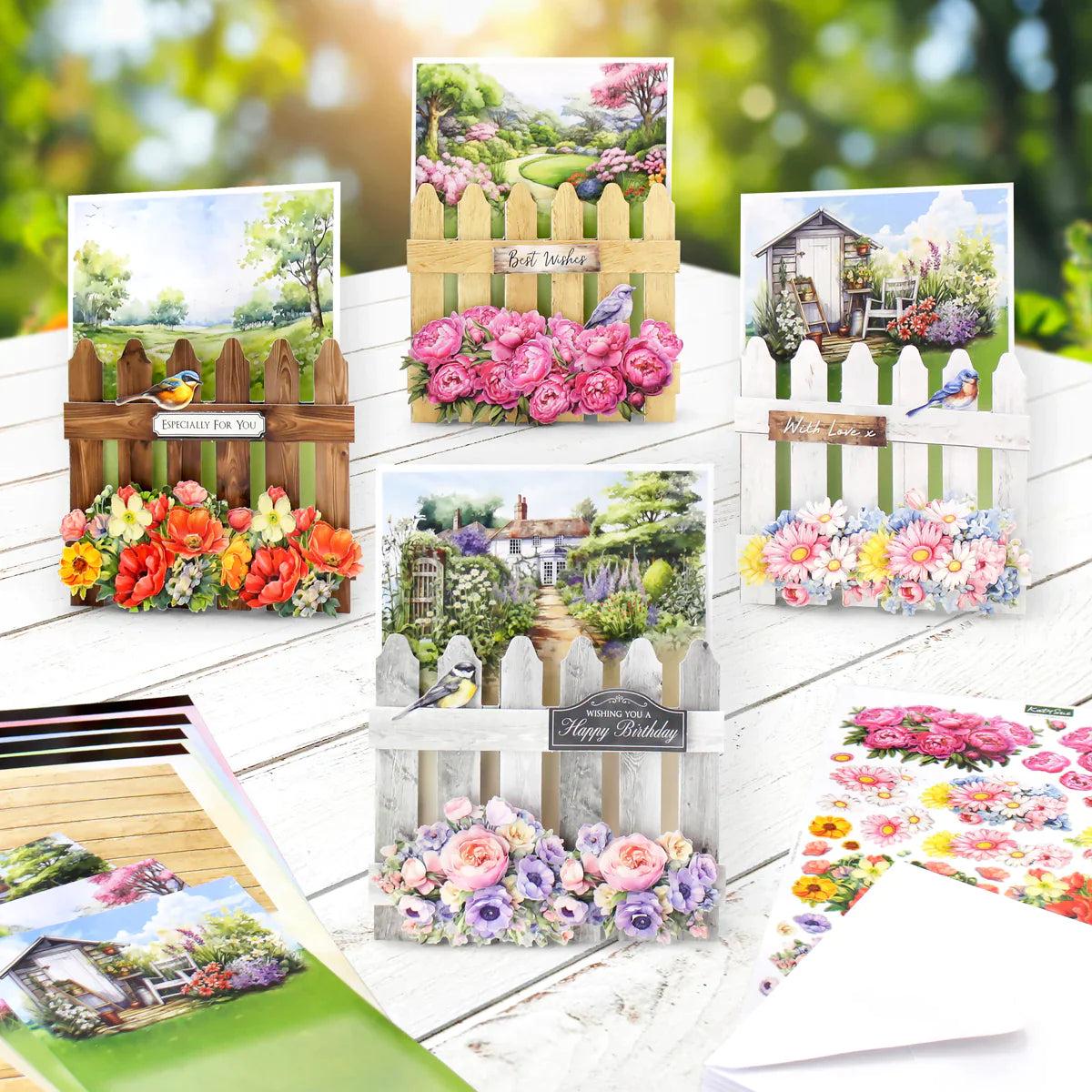 Pretty Petals Picket Fence, Card Making Kit